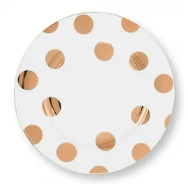 Pip Studio Dot Delight Frühstücksteller 23 cm Weiß/Gold