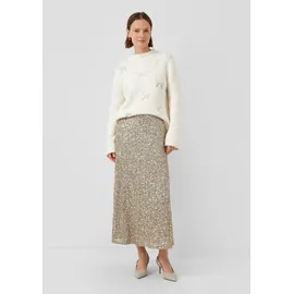s.Oliver Pailletten-Rock Langer Beige 46