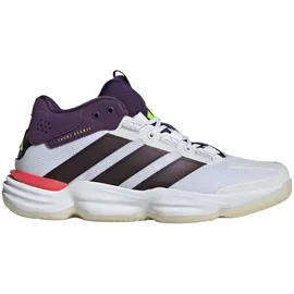 adidas Courtstabil M Hallenschuhe Herren in ftwwht-aurmet-aurplu, Größe 43 1/3 / weiß