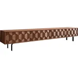 DeLife Lowboard Fevo 220 cm 4 Türen L-Fuß - Braun
