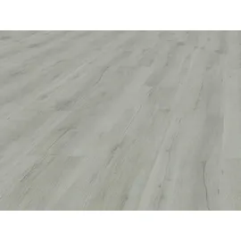 BASICfloor Vinylboden Eiche rustikal Weißgrau Landhausdiele grau