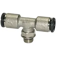 Riegler T-Steckverschraubung »click-clock«, drehbar,G 1/4 a.,Schlauch-Ã ̃10