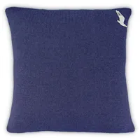Möve Dekokissen MÖVE "Cozy Kissenhülle Strick", blau (navy, unifarben),