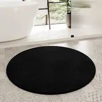 Homie Living Badematte Porto Azzurro Schwarz Ø 90 cm