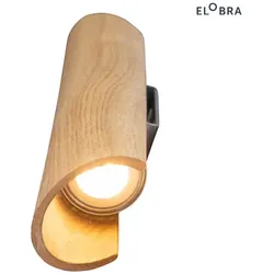 Elobra Wandleuchte COLOMBIA, 2x GU10, 5,5W, Eiche natur ELO-138502