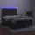 vidaXL Boxspringbett 140 x 200 cm Dunkelgrau