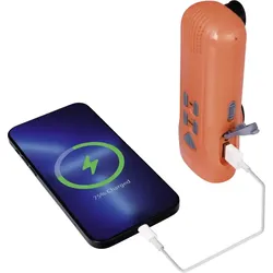 Beafon RD5035 Kurbel-Radio Powerbank LED-Taschenlampe orange