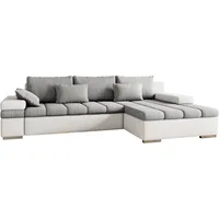 Mirjan24 Ecksofa Bangkok, Stilvoll L-Form Sofa mit Schlaffunktion und Bettkasten, Wohnlandschaft (Seite: Rechts, Soft 017 + Couches, Wohnlandschaften, Ecksofas