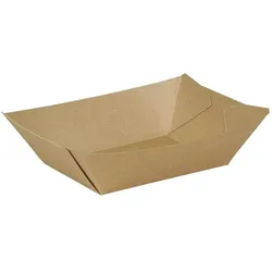 greenbox - Premium-Karton-Snack-Schalen 400 ml, braun, bio-beschichtet, 1000 St.
