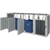 pro.tec Mülltonnenbox Tarbek 292 x 121 x 82 cm anthrazit