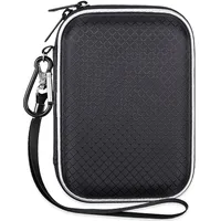Lacdo Externe Festplattentasche Hard Drive Case für Western Digital WD Elements/WD My Passport Ultra/Seagate Game Drive Portable Drive 2.5" HDD 500GB 1TB 2TB 3TB 4TB 5TB Schutzhülle Stoßfest, Schwarz