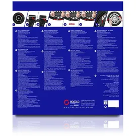 Sparco Satz Radzierblenden Treviso 16-Zoll Schwarz/Silber