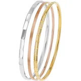 s.Oliver Damen Armreif Set 2038894 dreiteilig Edelstahl Gelbgold + Roségold IP