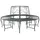 vidaXL Baumbank Ø 160 x 89 cm Grau