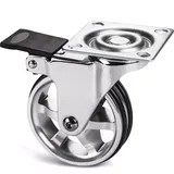 SO-Tech Möbelrolle Bobby Ø 75 mm Aluminiumrad mit Bremse