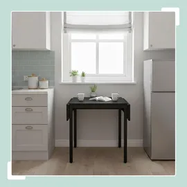 Relaxdays Klapptisch 120 x 76 x 78 cm schwarz