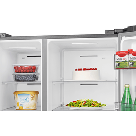 Hisense RS 818 N 4 TIE 1 Side-by-Side (632 l, E, 1790 mm hoch, Inox-Look)
