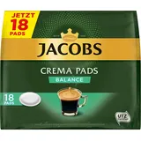 Jacobs Pads Crema Balance, 90 Senseo kompatible Kaffeepads, 5er Pack, 5 x 18 Getränke