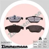 ZIMMERMANN Bremsbelagsatz, Scheibenbremse rd:z