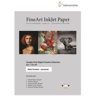 Hahnemühle Hahnemuhle Sample Pack Matt FineArt Textured A3 Plus x 48,3 cm, 10 Blatt