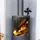 Relaxdays Ofenventilator Aluminium 25 x 14 cm schwarz