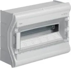Hager VE118SN Kleinverteiler, vector, APV, IP65, 18PLE, UV-stabil, ohne Leitungseinführung.Installationskleinverteiler aus Polycarbonat