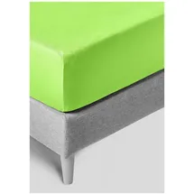 kneer Spannbettlaken Easy-Stretch 140 x 200 - 160 x 220 cm limone