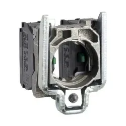 Schneider Electric ZD4PA103 Hilfsschalterblock mit Befestigungsflansch, Harmony XB4, Metall, 22mm, für Joysticks mit 2 Richtungen, 1S pro Richtung,
