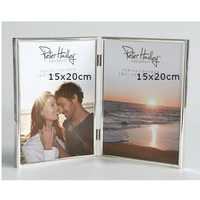 Peter Hadley Emotions Doppelrahmen 15x20 cm,silber-glanz,Porträtrahmen Hochformat