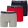 Tom Tailor Boxershorts unifarben Rot/Blau S 3er Pack