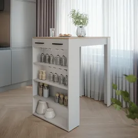 Vicco Bartisch 67 x 100 cm Weiß/Sonoma