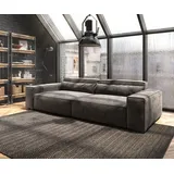 DeLife Big-Sofa Sirpio XL 270x130 cm Mikrofaser Khakibraun