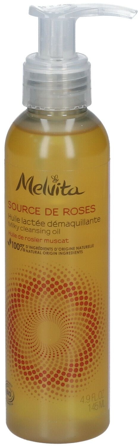 Melvita Source de Roses Huile lactée démaquillante 145 ml huile
