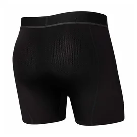 SAXX Underwear Light Compression Mesh Boxershorts - Blackout - L