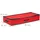 Relaxdays Geschenkpapier Aufbewahrungsbox 81 x 14,5 x 35 cm 1-tlg. rot