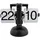Karlsson Tischuhr Flip - B/H/T ca. 21.00x16.50x9.50