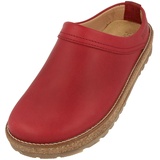 HAFLINGER Travel-Classic Eleganter Clog aus Leder mit Eva-Sohle Rot (771), Gr. 48 - 48 EU