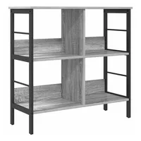 VidaXL Bücherregal 82 x 32 x 79 cm Grau