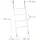 Relaxdays Handtuchleiter Metall 150 x 70 x 2 cm Weiß