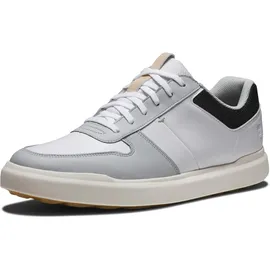 FootJoy Contour Casual Golfschuh für Herren, Weiß, Grau, Schwarz, 43 EU - 43 EU