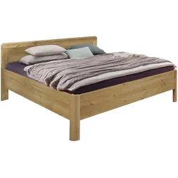 Holzbett WIEMANN "Bern", beige (bianco, eiche, dekor, bianco, eiche, dekor, bianco, eiche, dekor), B:149cm H:88cm L:217cm, Betten, 4-fach Liegehöhenverstellung