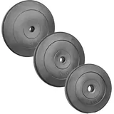 POWER-XTREME Hantelscheibe | Gewichtsscheibe | 30/31 mm | Sand-Beton-Füllung | Kunststoff (10kg)