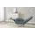 Wohnwert Relaxsessel Mira Leder 0 x 0 x 0 cm Blau mit Relax-Funktion