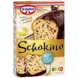 Dr. Oetker Schokino Kuchen, 8 x 480 g, Backmischung für Rührkuchen mit Schokoladenflocken und Glasur, vegetarisch