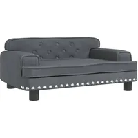 vidaXL Kindersofa Dunkelgrau 70x45x30 cm Samt