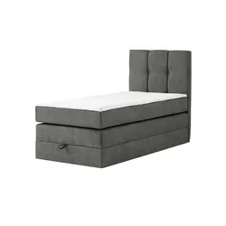 Boxspringbett mit Bettkasten Leeds , grau