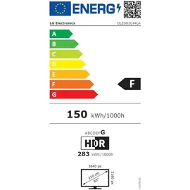 LG OLED83C44LA 83" 4K OLED evo TV C4