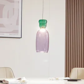LUCANDE Fay 1-flg. 37 cm Glas lila/grün