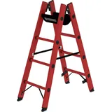 MUNK Vollkunststoff-Sprossen-Stehleiter 2 x 4 Sprossen (36404)