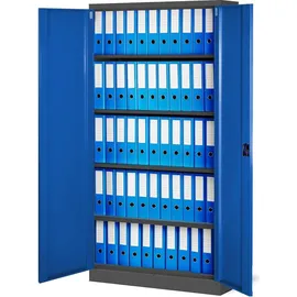 Jan Nowak C001 Aktenschrank 185 x 90 x 40 cm anthrazit/blau